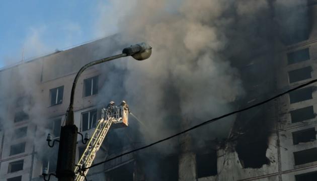 У Харкові в результаті обстрілів з боку Росії постраждали 22 житлові будівлі.